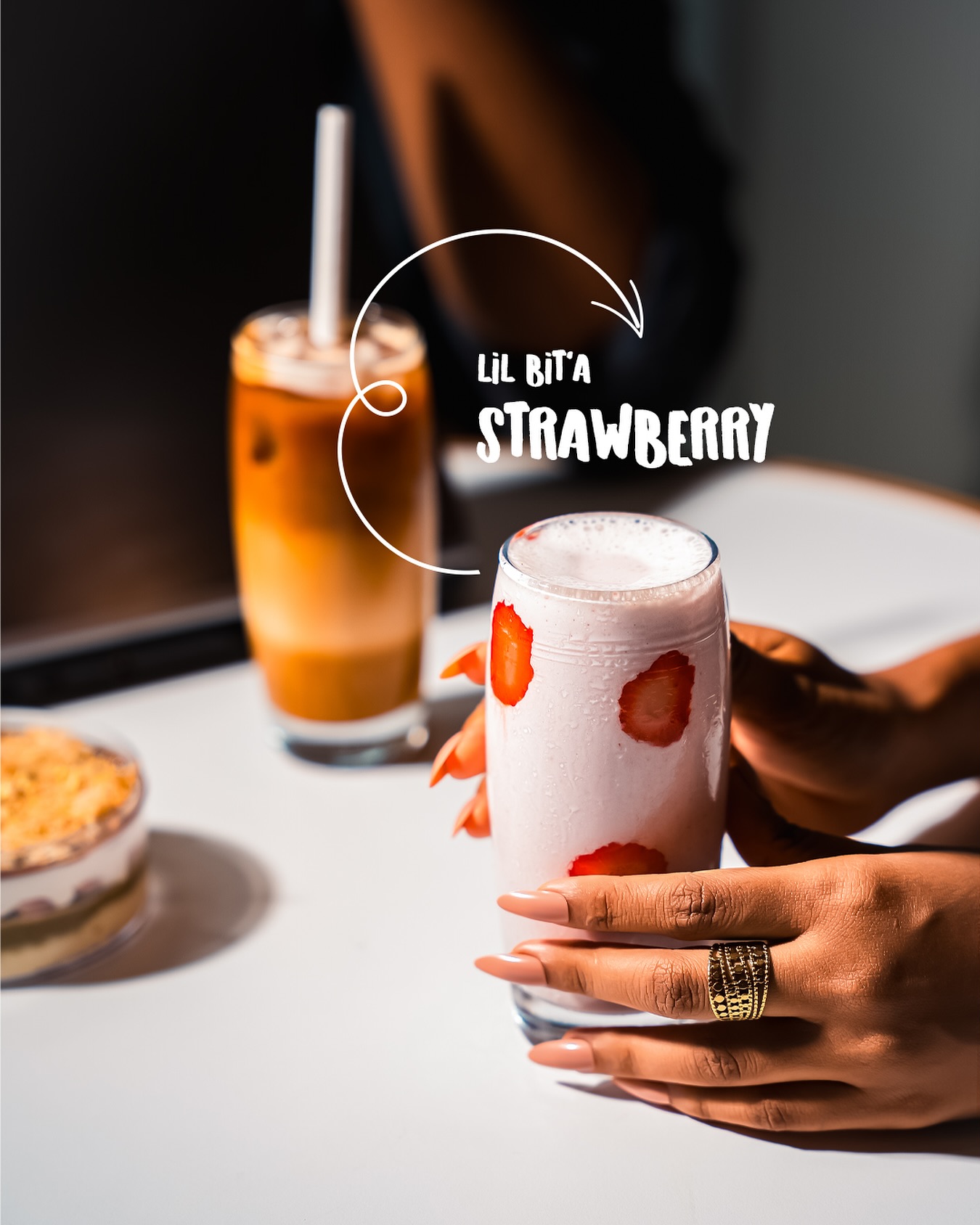 Lil Bit'a Strawberry signature drink